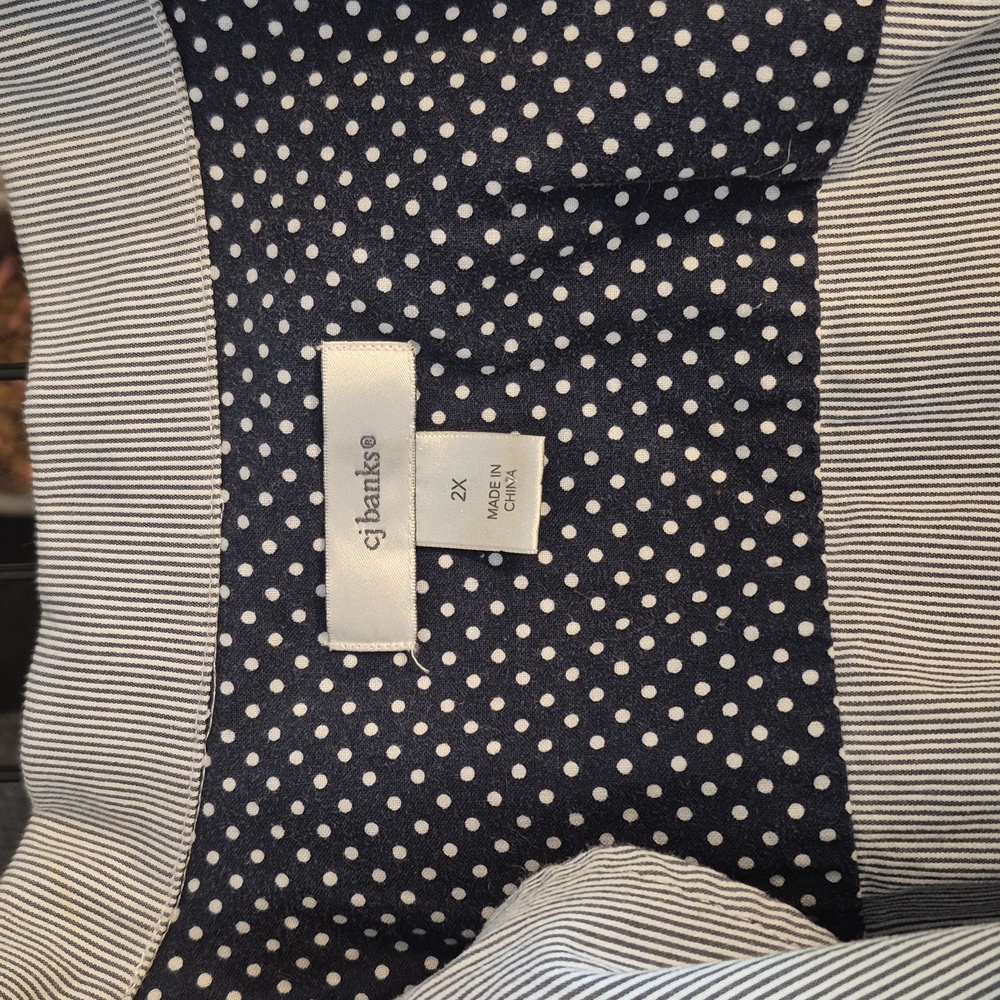 Striped Button-Up Blazer - Picture 4 of 5
